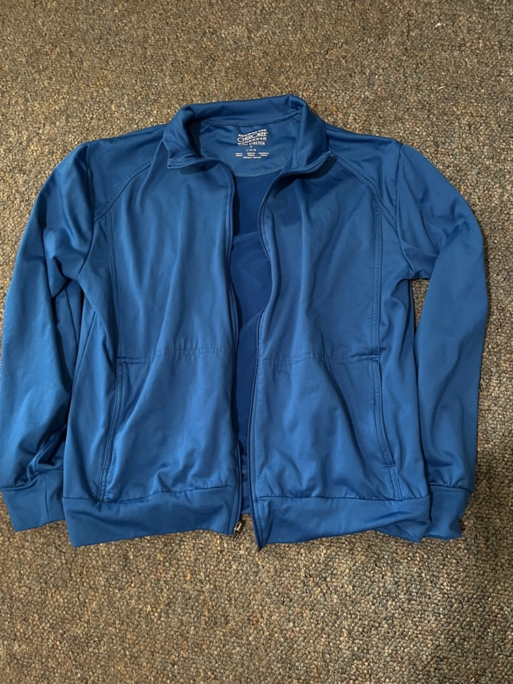 Women’s Lightweight Zip Jacket in Royal Blue by Cherokee